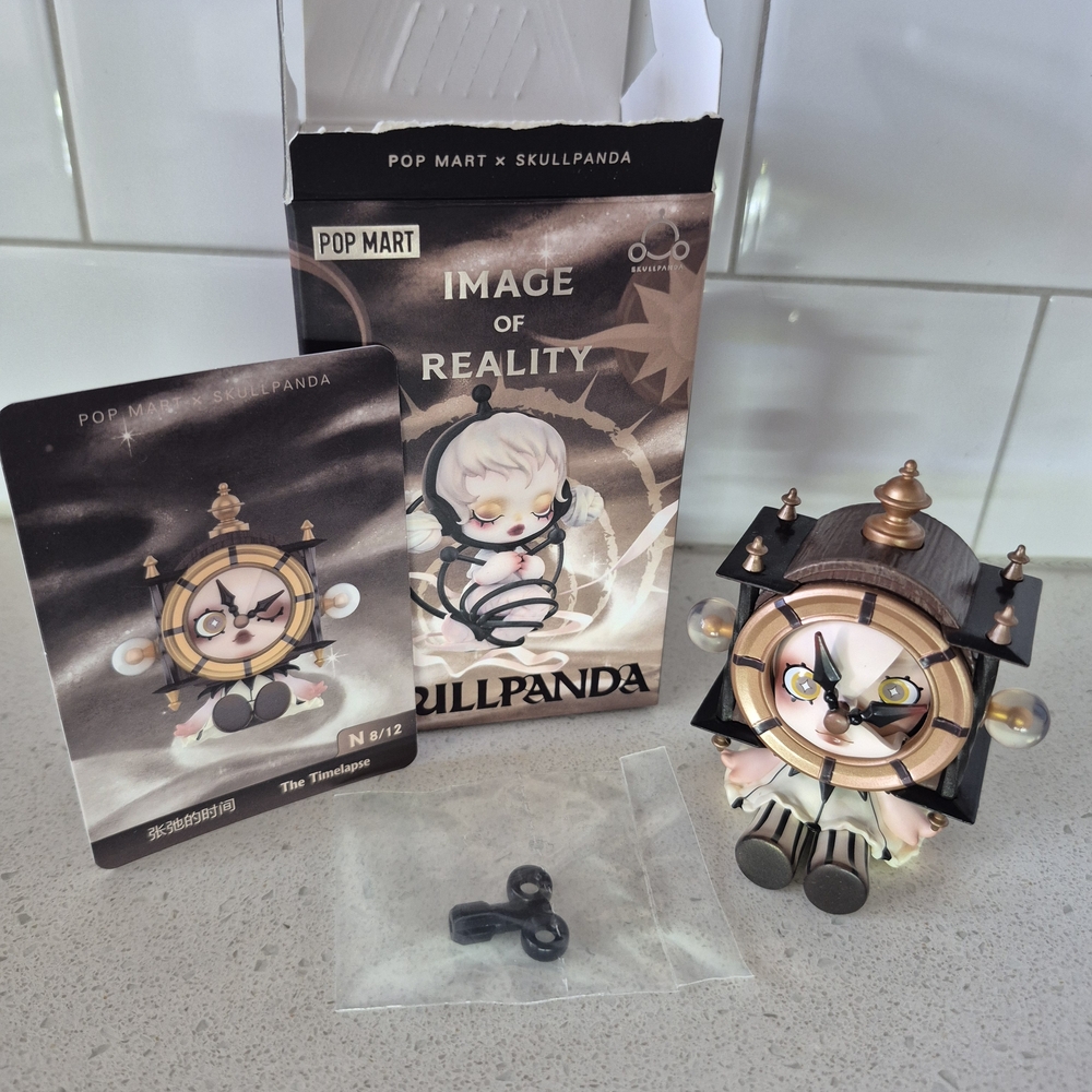 Clock Figurine - Black and Gold